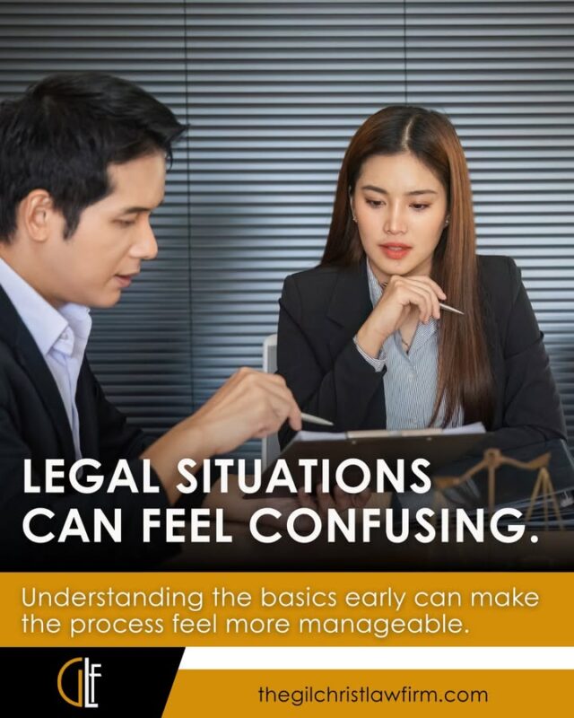 Tener preguntas legales es completamente normal. Informarse desde temprano puede ayudarle a comprender mejor sus opciones y a sentirse más seguro(a) al tomar decisiones importantes.

Para orientación específica sobre su situación, comuníquese directamente con nuestra oficina.
📍 5244 N. Sharon Amity Rd., Suite A, Charlotte, NC 28215
📞 980-219-8884
📩 jamesg@thegilchristlawfirm.com

The Gilchrist Law Firm | Charlotte, NC.
Abogado responsable del contenido: James Gilchrist.

Esta información es únicamente con fines informativos y no constituye asesoría legal.

-

Legal questions are completely normal. Getting informed early can help you better understand your options and feel more confident when making important decisions.

For guidance specific to your situation, contact our office directly.
📍 5244 N. Sharon Amity Rd., Suite A, Charlotte, NC 28215
📞 980-219-8884
📩 jamesg@thegilchristlawfirm.com

The Gilchrist Law Firm | Charlotte, NC.
Attorney Responsible for Content: James Gilchrist.

This is for informational purposes only and not legal advice.